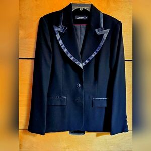 Tribal black tuxedo jacket